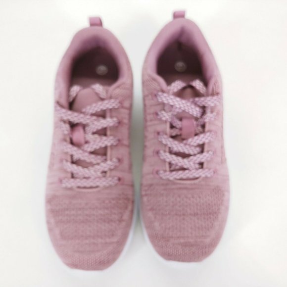 Sneakers Shoes Womens Purple Knit‎ Low Top Lace Up Wedge 6.5 EUR 36.5 New - Picture 4 of 9